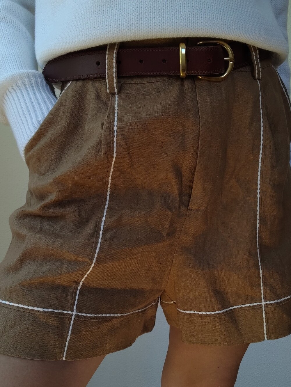 Sancia Linen Monte Shorts / Size Medium